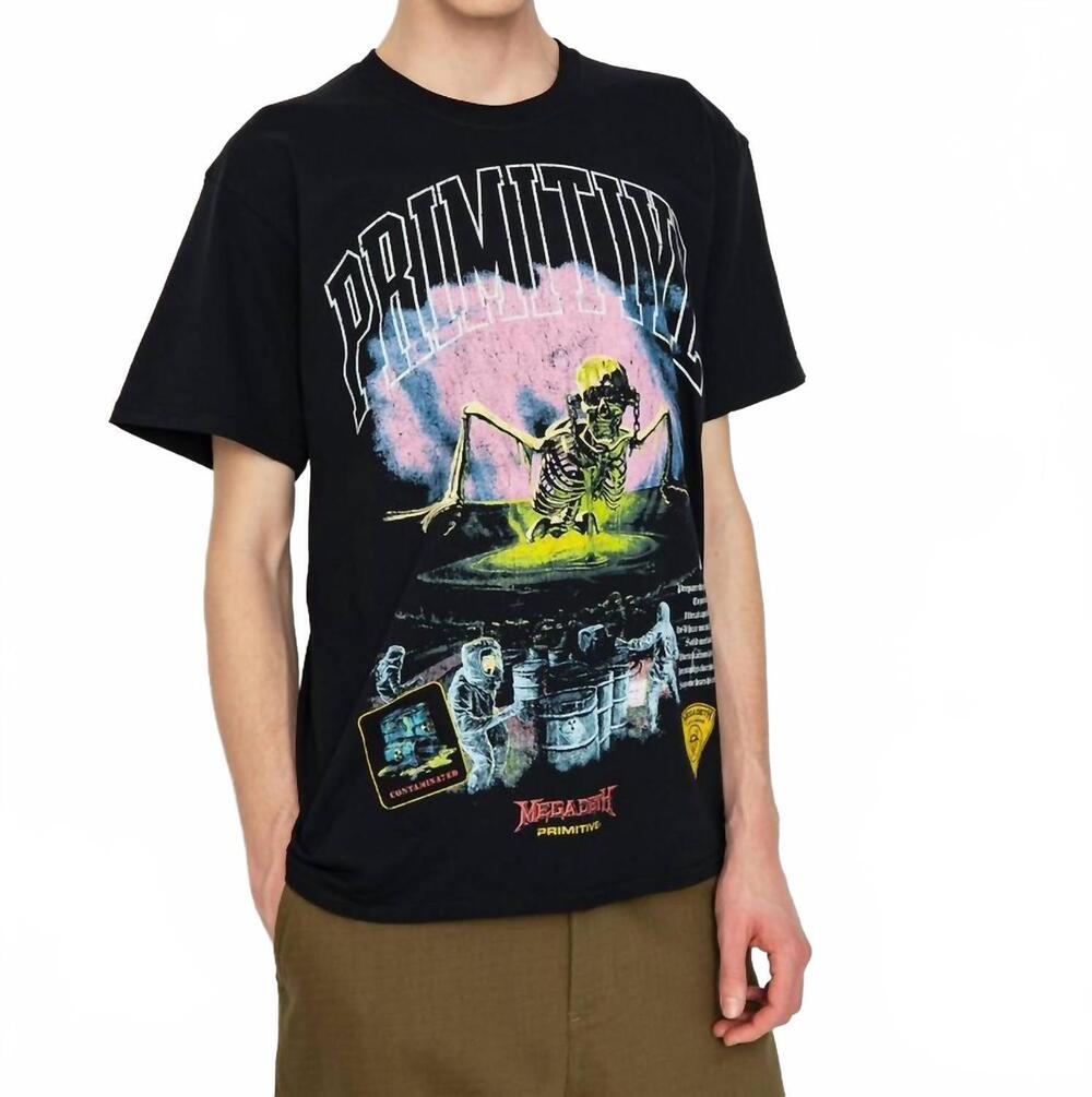 NEW PRIMITIVE megadeth birth t-shirt in black